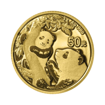 3 Gram gouden munt Panda 2021