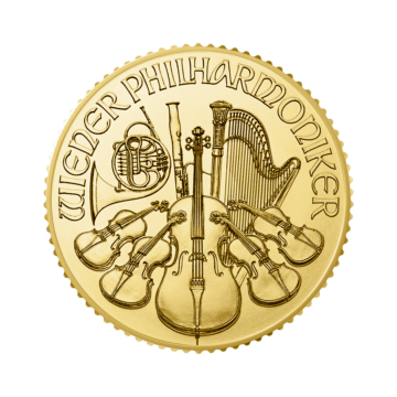 Gold 1/10 troy ounce Vienna Philharmonic coins 2023