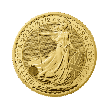 1/2 troy ounce gold coin Britannia 2022 or 2023