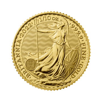 1/10 Troy ounce golden coin Britannia 2023