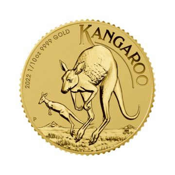 1/10 Troy ounce gouden munt Kangaroo 2022