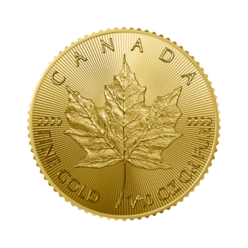 Gold 1/10 troy ounce Maple Leaf coin 2023 or 2024