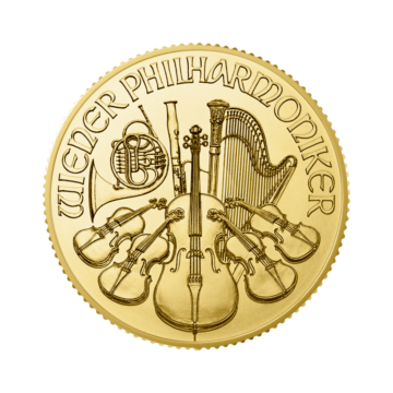 1/4 troy ounce gouden Philharmoniker 2023