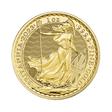 1 troy ounce golden coin Britannia 2023