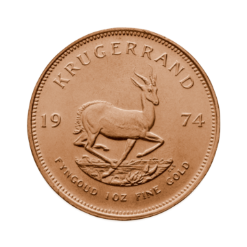 1 troy ounce gold Krugerrand coin