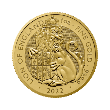 1 Troy ounce gold coin Tudor Beasts Lion 2022