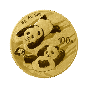 8 Gram gouden munt Panda 2022