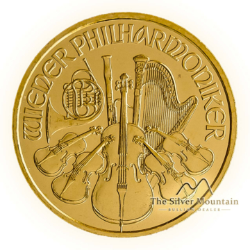 Gouden 1/10 troy ounce Philharmoniker munt