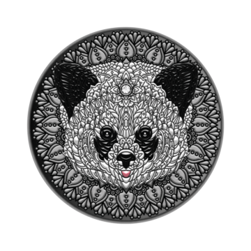 2 troy ounce zilveren munt Mandala panda 2021