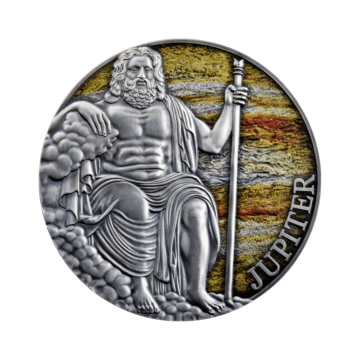 3 troy ounce zilveren munt Jupiter 2021 - Antieke afwerking