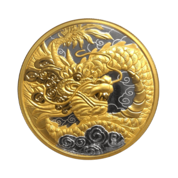 5 troy ounce silver coin Heavenly dragon 2023 proof