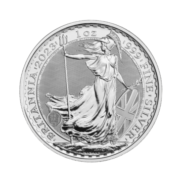 1 troy ounce zilveren munt Britannia 2023 of 2024 