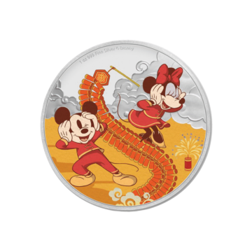 1 Troy ounce zilveren munt Disney Lunar jaar van de muis - welvaart 2020