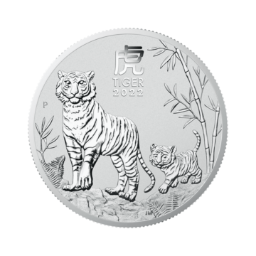 1 troy ounce silver coin Lunar 2022