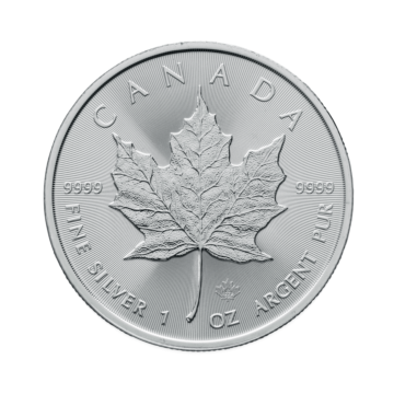 1 troy ounce silver Maple Leaf 2022 or 2023