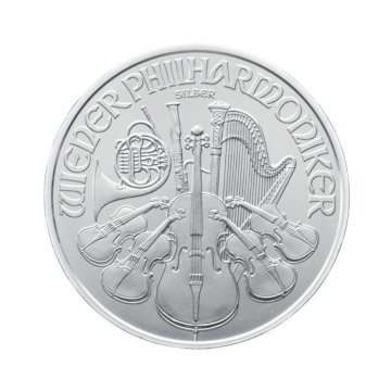 1 troy ounce zilveren Philharmoniker munt 2022 of 2023