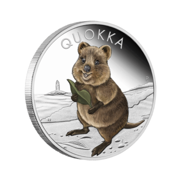 1 troy ounce silver coin Quokka color 2021 proof