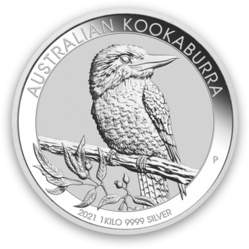 1 Kilo zilveren munt Kookaburra 2021