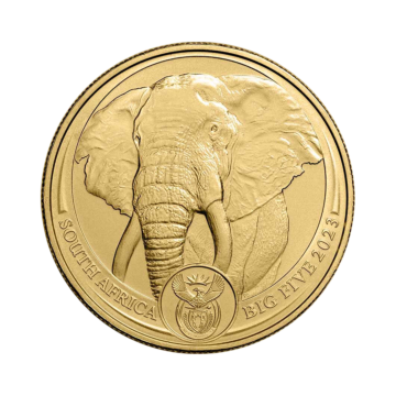1 troy ounce gold coin Big Five Elephant 2023