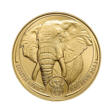 1 troy ounce gouden munt Big Five Olifant 2022