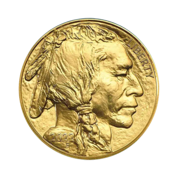 1 troy ounce golden coin American Buffalo 2022 proof