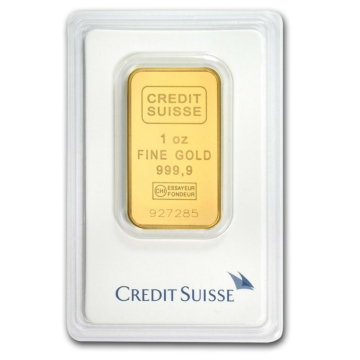 1 troy ounce goudbaar Credit Suisse