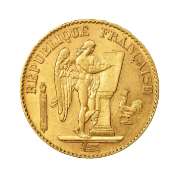 Golden 20 Franc Génie - various years