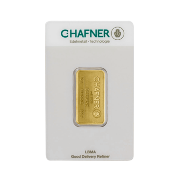 Gold bar 10 grams C. Hafner