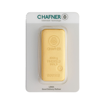 Gold bar 1 kilogram C. Hafner