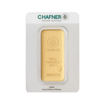 Gold bar 500 grams C. Hafner