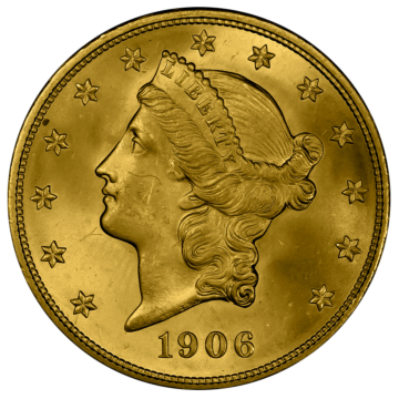 $20 Gold coin Double Eagle (Coronet Head)