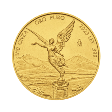 1/10 troy ounce golden coin Mexican Libertad 2023