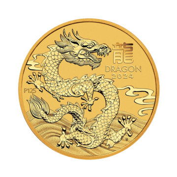 1/4 troy ounce gold coin Lunar 2024