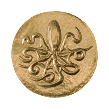 0.5 gram gouden munt Octopus, Syracus 2022
