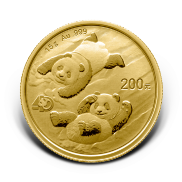 15 gram gouden munt Panda 2022