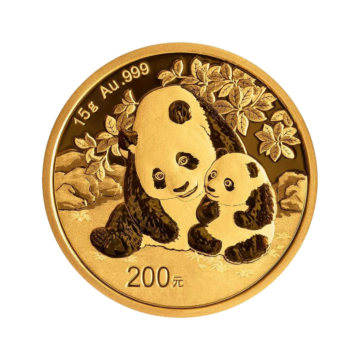 15 gram gold coin Panda 2024