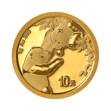1 gram gold coin Panda 2023