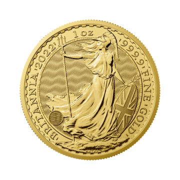 1 troy ounce golden coin Britannia 2022