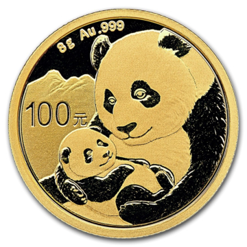 8 Grams gold coin Panda 2019