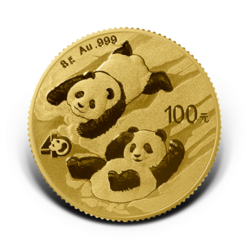 8 gram gouden munt Panda 2022