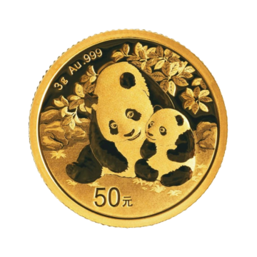 3 gram gold coin Panda 2024