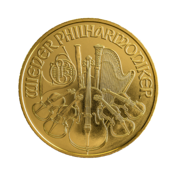 1 Troy ounce gold Philharmonic coin