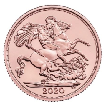 Gouden 2 Sovereign munt 2020