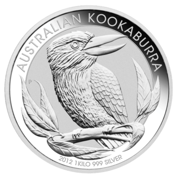 1 Kilo zilver munt Kookaburra 2012