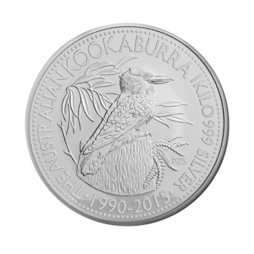 2015 1 kilogram silver Kookaburra coin
