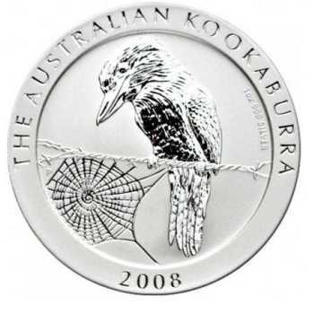 1 Kilo silver coin Kookaburra 2008