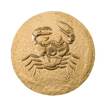 0.5 gram gouden munt Krab, Akragas 2022