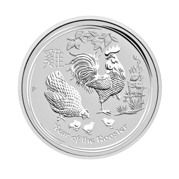 1 kilo silver Lunar coin 2017 - year of the rooster