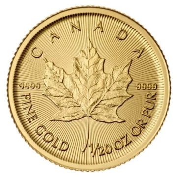 1/20 Troy ounce gouden Maple Leaf munt