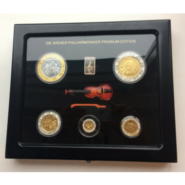 Prestige set gouden Philharmoniker munten 